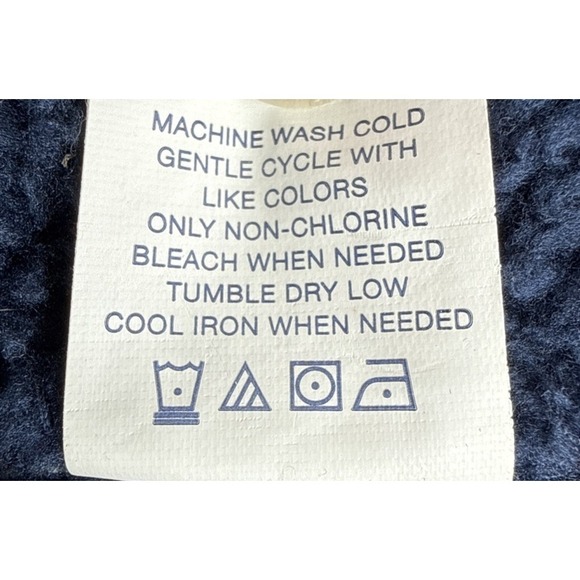 Lanesboro Men's Fleece Lined Shirt Jacket XL Plaid Blue Red Sherpa Outdoor - Picture 10 of 11